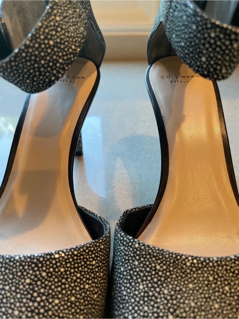 Cole Haan Pointed-Toe Pumps | Black/White